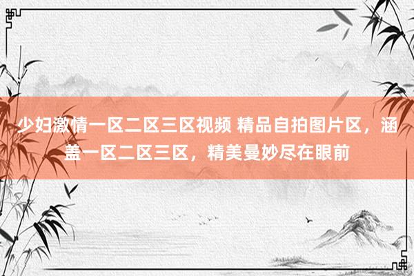 少妇激情一区二区三区视频 精品自拍图片区，涵盖一区二区三区，精美曼妙尽在眼前