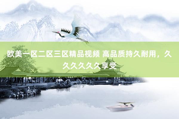 欧美一区二区三区精品视频 高品质持久耐用，久久久久久久享受
